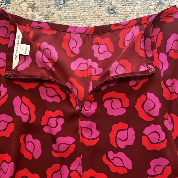 DVF Rosalita Ballet Rose Floral Silk Skirt - Picture 11 of 15